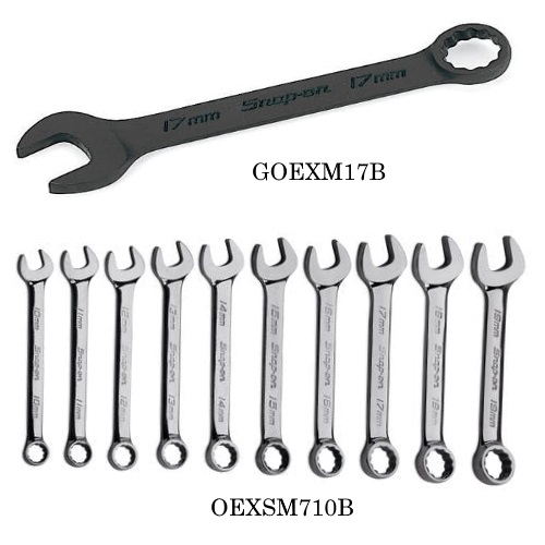 Snapon Hand Tools Short Combination Wrench Set, MM